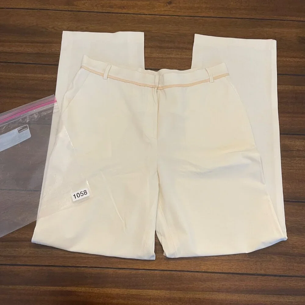 NWT MAG Women's Tapered Trousers Alabaster Cream Size 12 NEW - Picture 11 of 12
